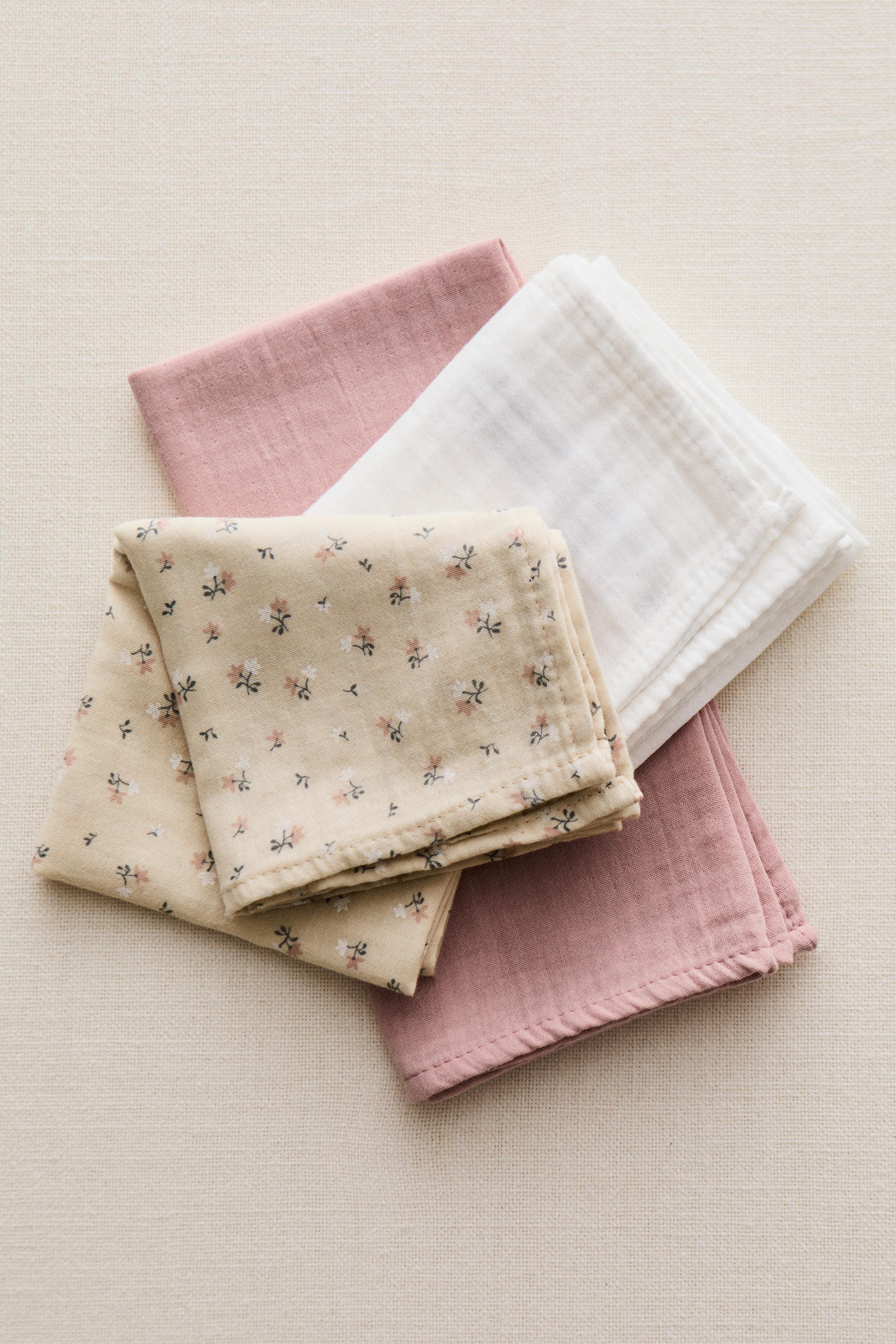 TULIP BABY MUSLIN CLOTHS (SET OF 3)
